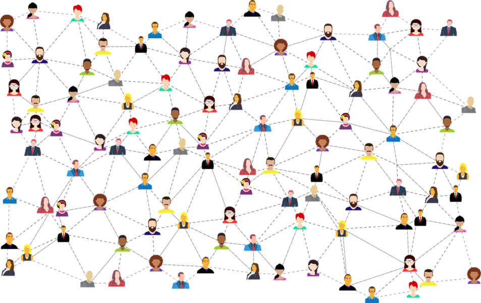 Image of interconnected web of people