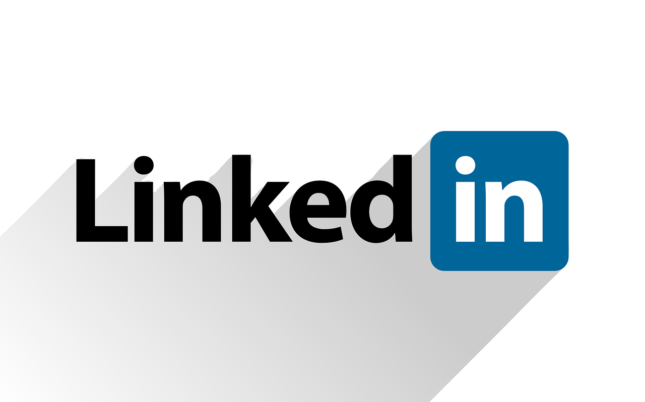 Logo for LinkedIn social media platform.