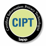 Certified Information Privacy Technologist (CIPT) badge from the International Association of Privacy Professionals (IAPP)